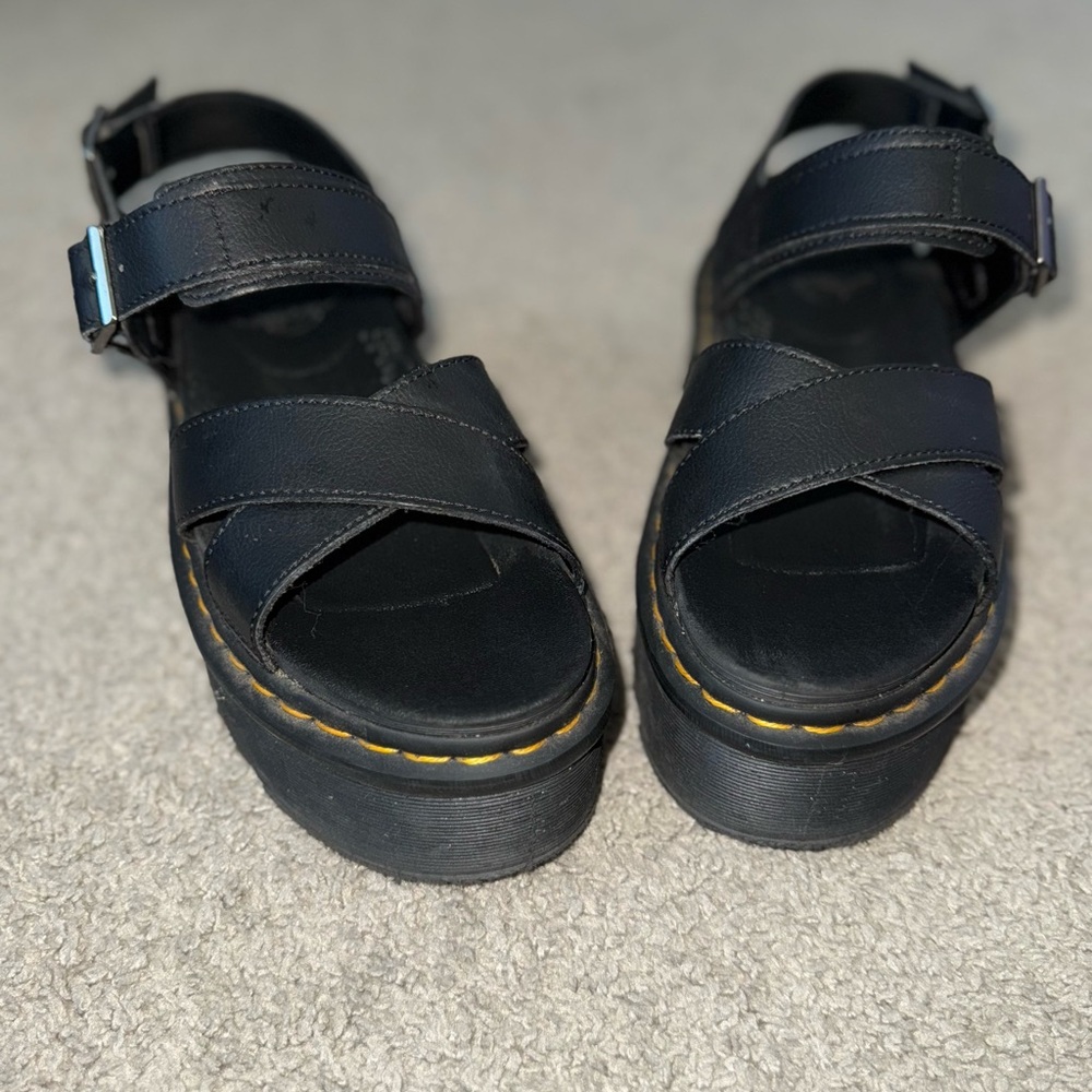 Dr. Martens Black Chunky Sole Sandals